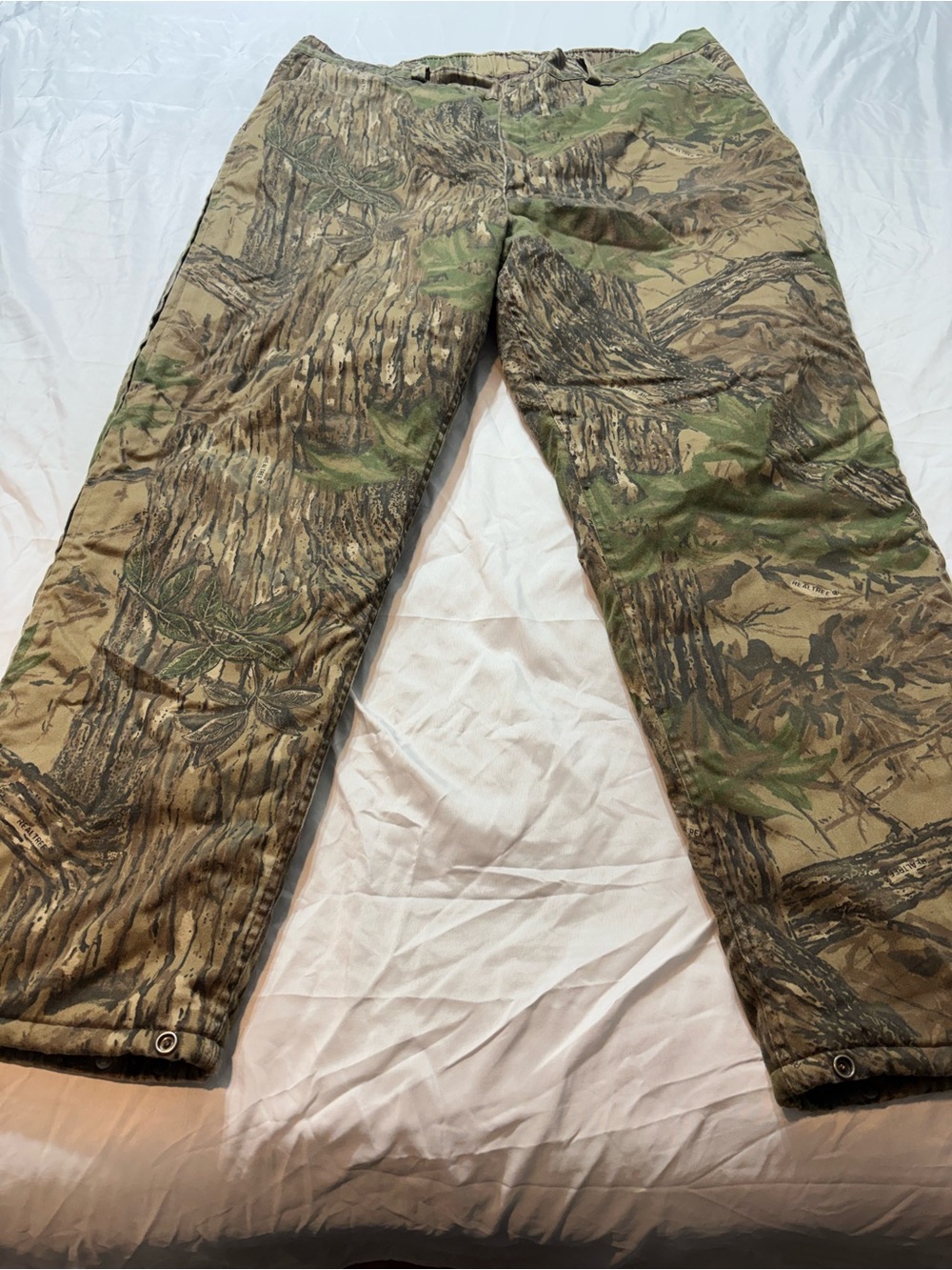 Vintage 90s Cabela's 3XL Tall Insulated Hunting Pants Realtree Camo Canada 1993